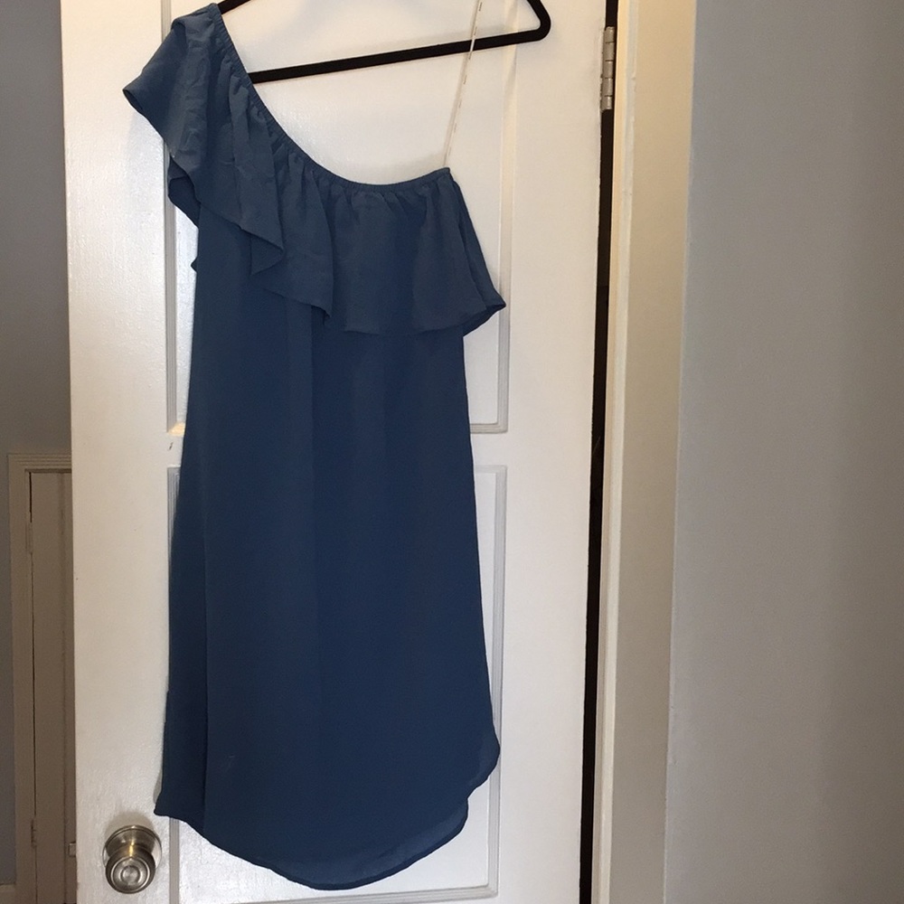 Nordstrom Rack / One shoulder chiffon dress.